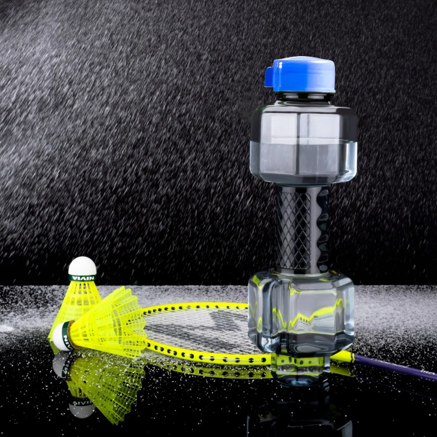 0754A Unbreakable Plastic dumbbell Shape Water Bottle