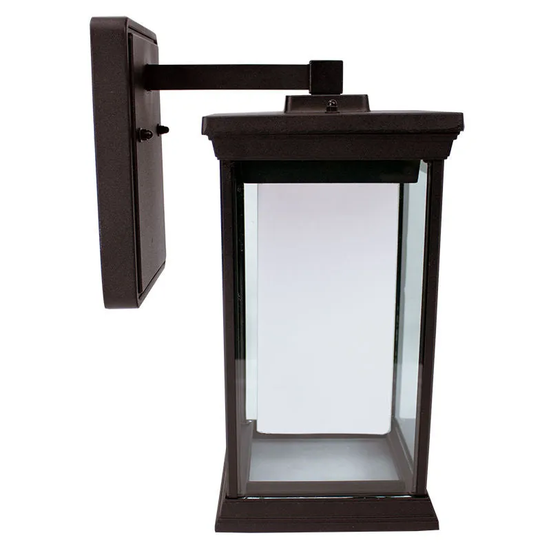 10" LED Outdoor Wall Lantern, 500LM, Oil Rubbed Bronze Finish, 12W, CCT Selectable, 120V