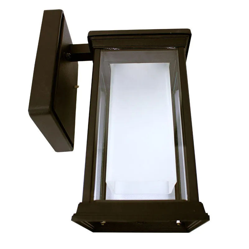 10" LED Outdoor Wall Lantern, 500LM, Oil Rubbed Bronze Finish, 12W, CCT Selectable, 120V