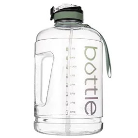 128oz Motivational Gallon Water Bottle With Straw & Big Handle - Ensure You Drink Enough Water Daily for Any Activity