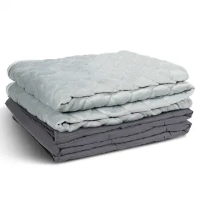 15 lbs 100% Cotton Weighted Blanket  with Crystal Cover