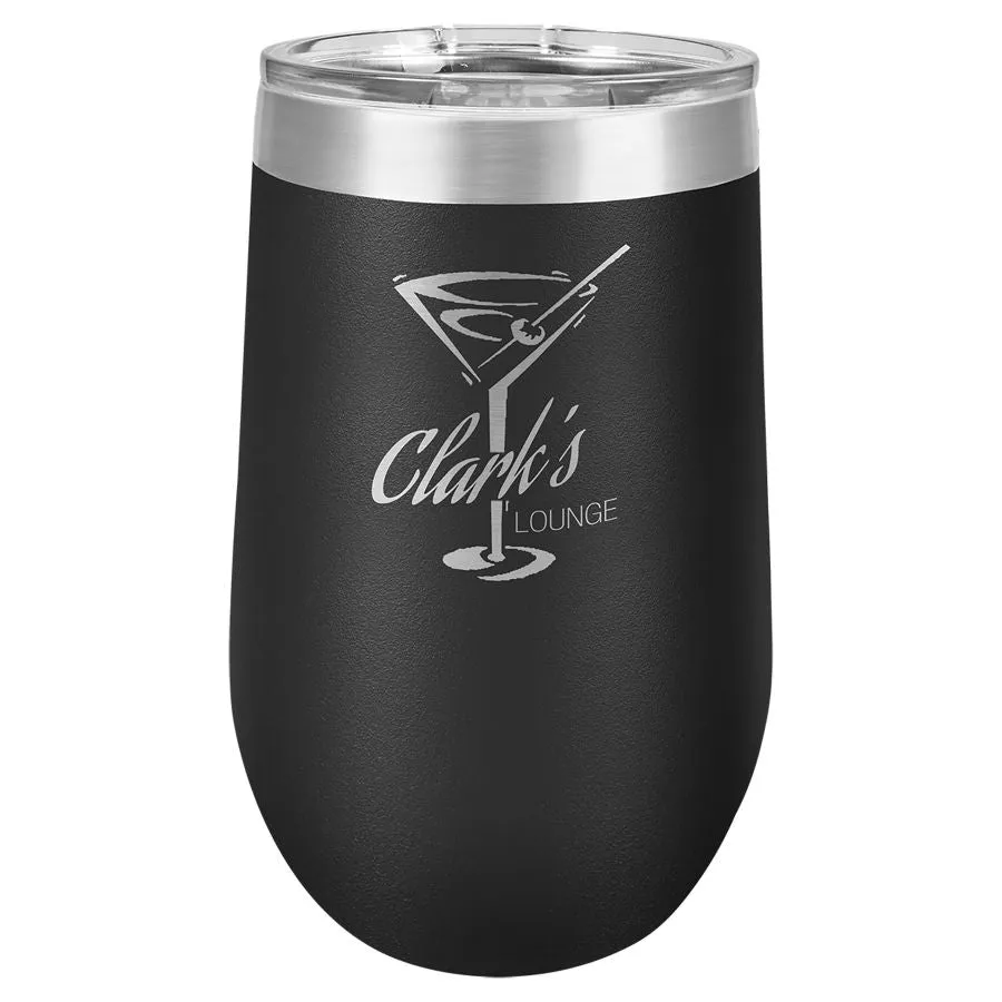 16 oz. Laser Engraved Wine Tumbler