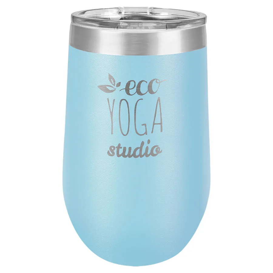 16 oz. Laser Engraved Wine Tumbler