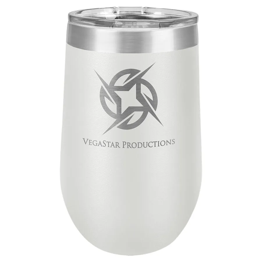 16 oz. Laser Engraved Wine Tumbler