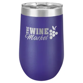 16 oz. Laser Engraved Wine Tumbler