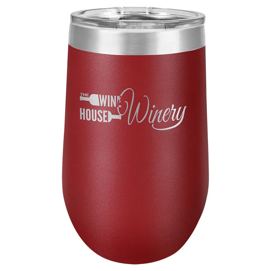 16 oz. Laser Engraved Wine Tumbler