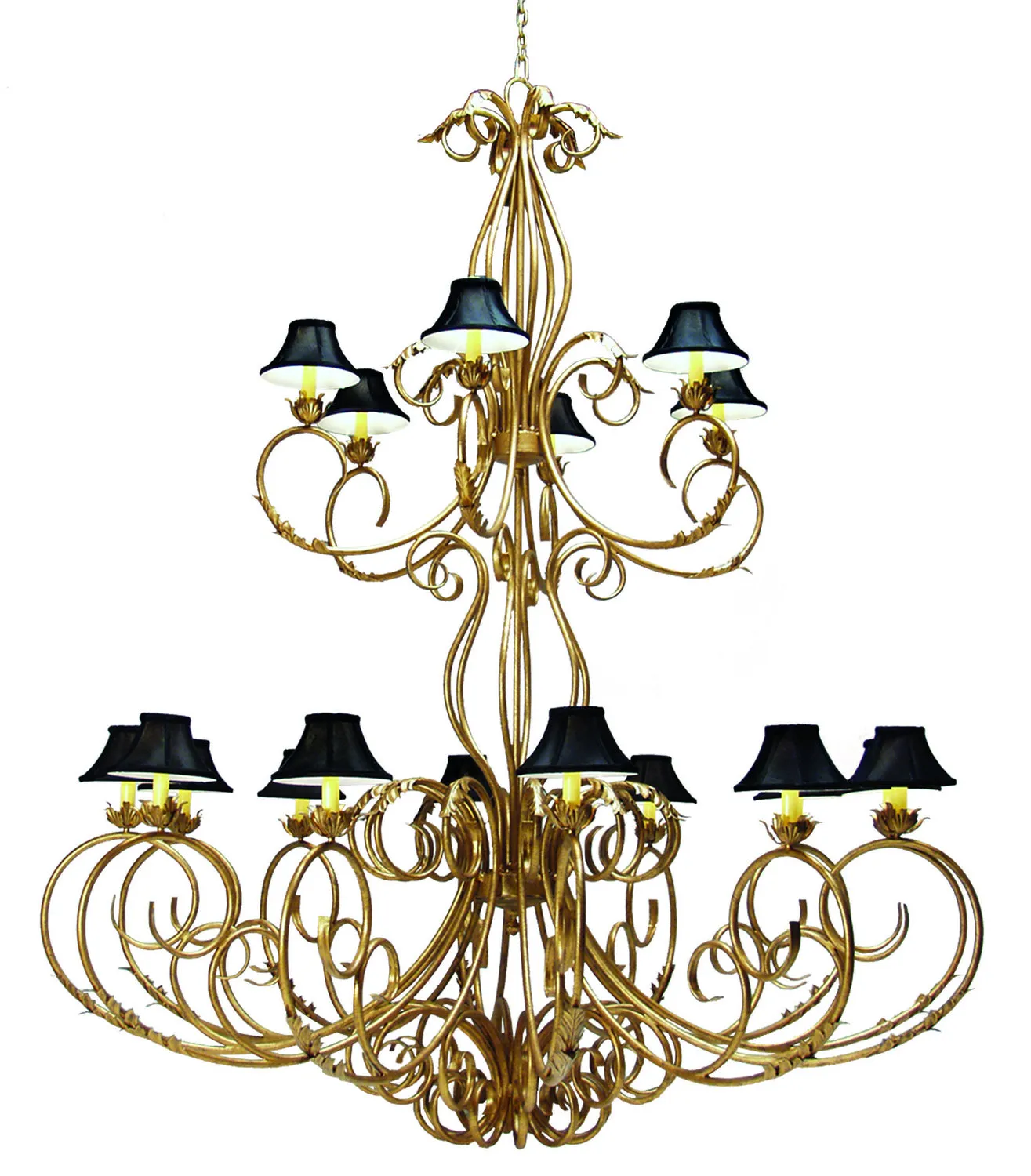 2nd Avenue Alexandria 87532.84.96H Chandelier Light - Spanish Gold