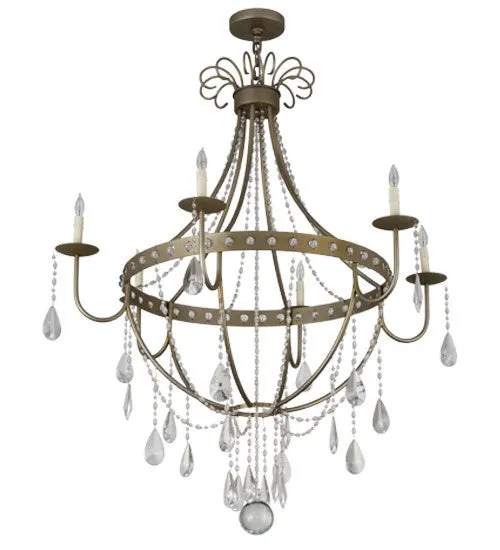 2nd Avenue Azaleia 48259-931R Chandelier Light - Faux Silver Leaf