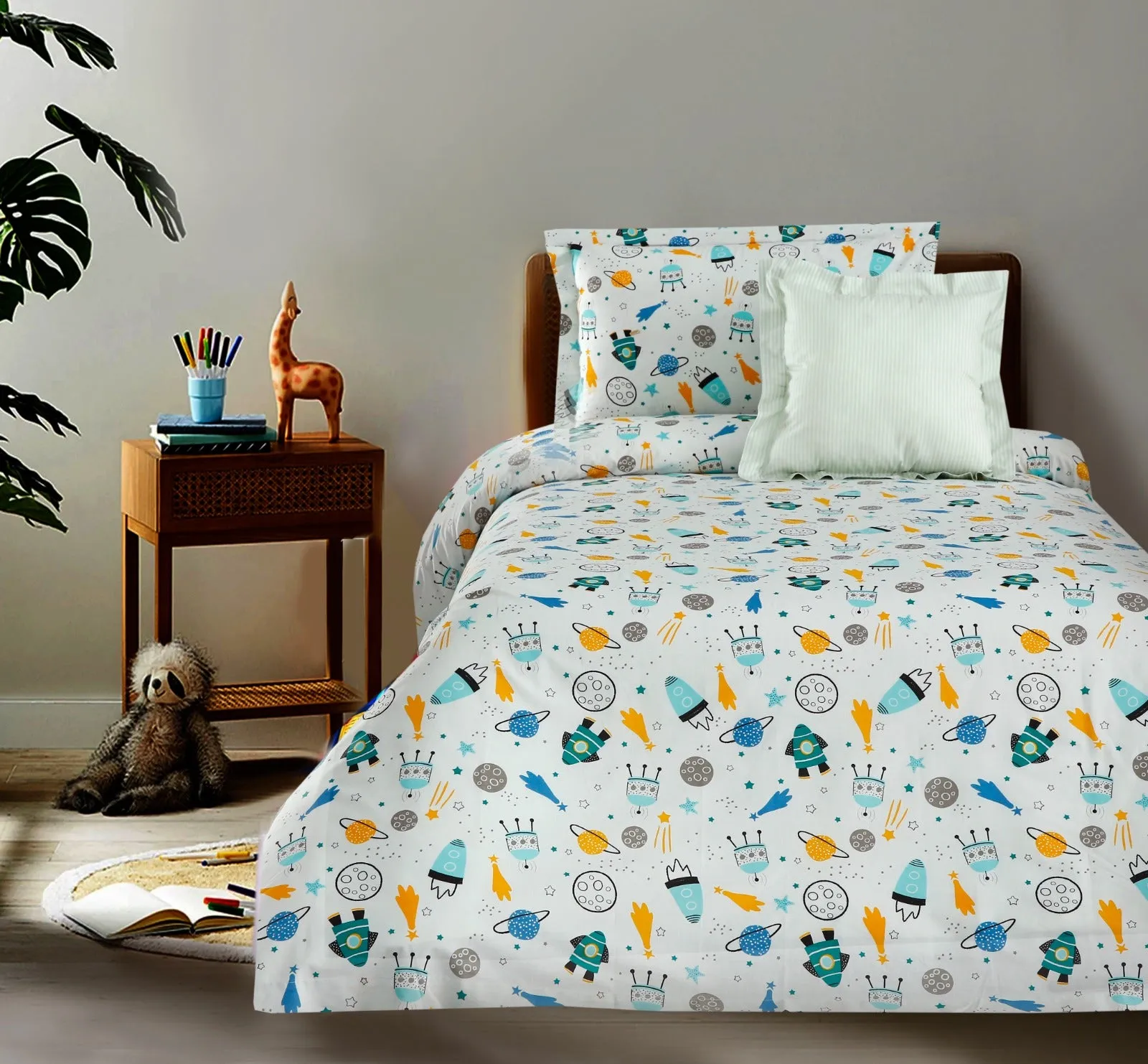 2Pcs Single Bed Sheet-SB295(5191)