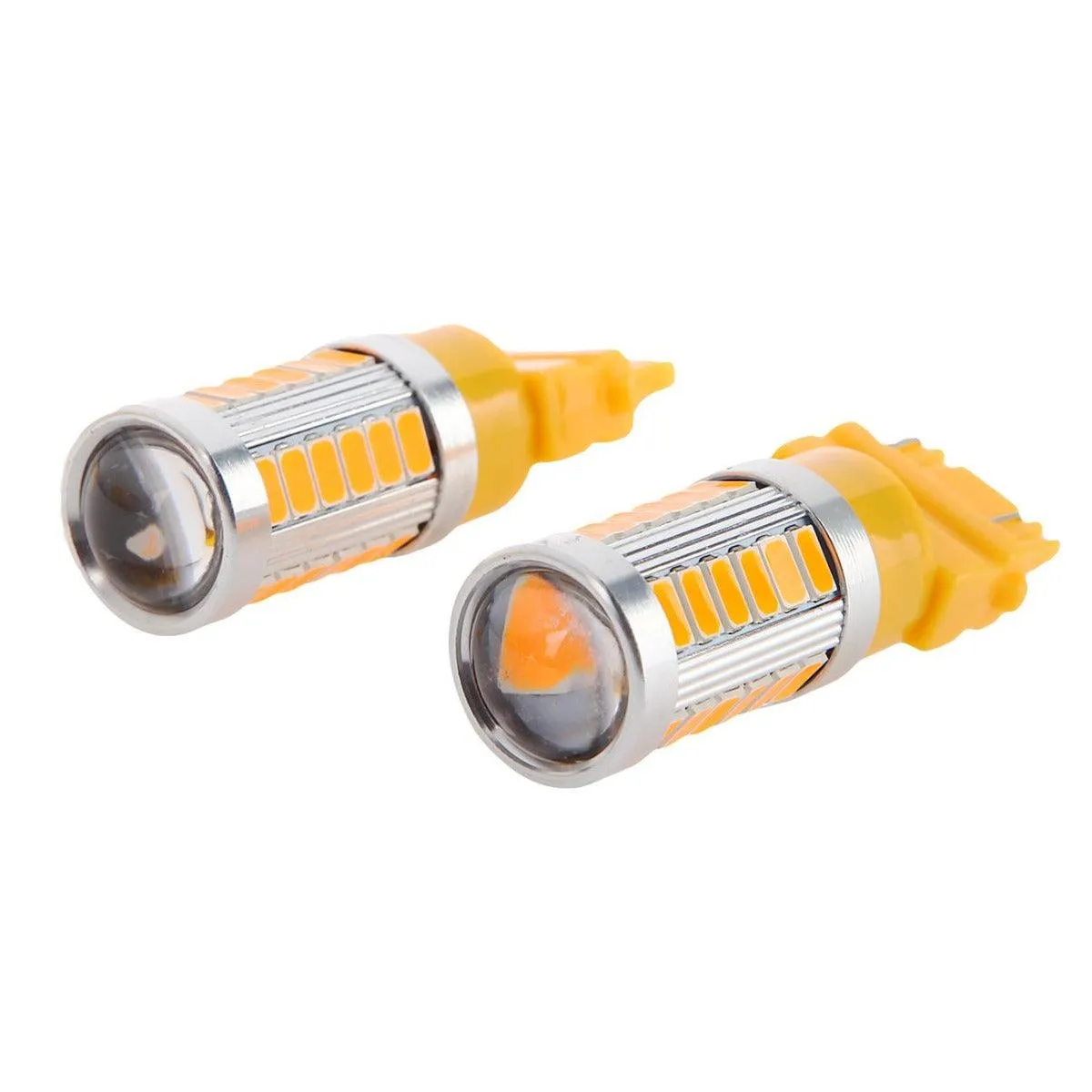 (2pcs/set) 3157/3156 33pcs-LED 3020SMD Amber 8000LM LED Brake/Reverse/Tail/Turn signal Light