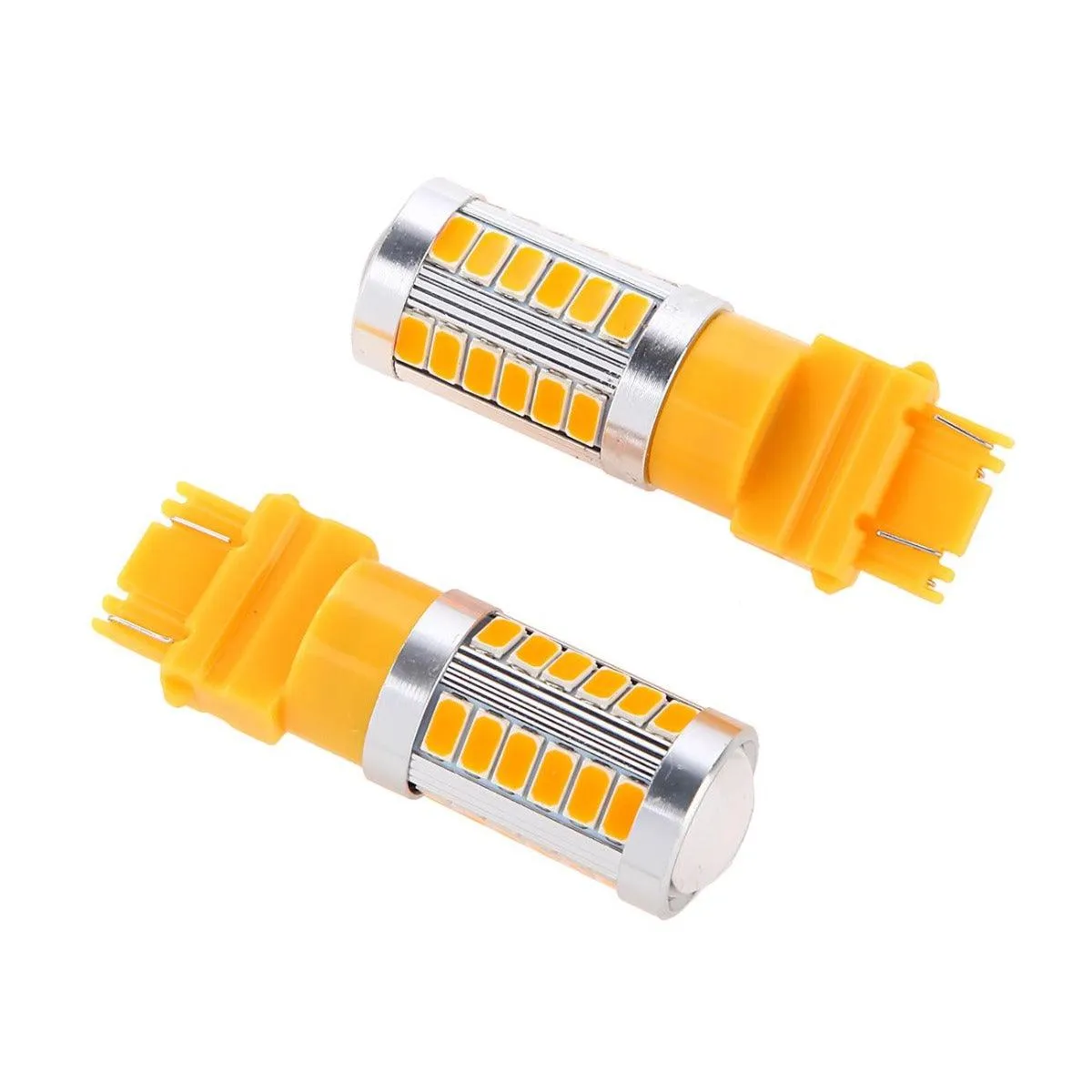 (2pcs/set) 3157/3156 33pcs-LED 3020SMD Amber 8000LM LED Brake/Reverse/Tail/Turn signal Light