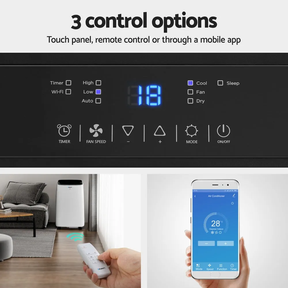 3-in-1 Portable Air Conditioner WiFi, 7000BTU - Devanti