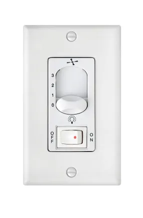 3 Speed On/Off Lt Sw Wall Control in White