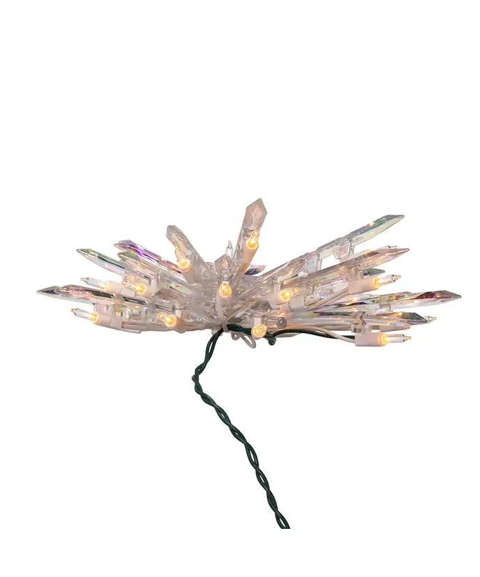 30-Light Crystal Snowflake Treetop, 11.25" (UL)