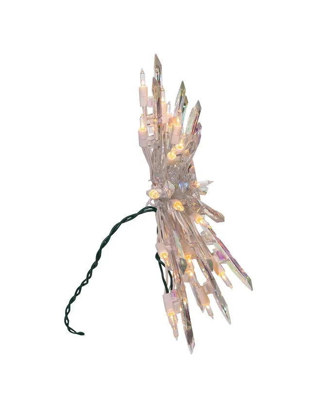 30-Light Crystal Snowflake Treetop, 11.25" (UL)