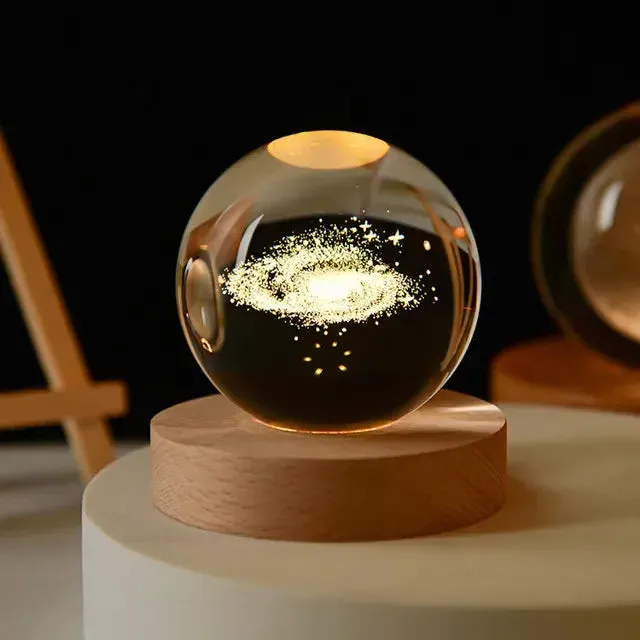 3D Night Crystal Ball