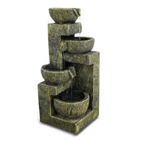 4 Tier Water Feature Outdoor With LED