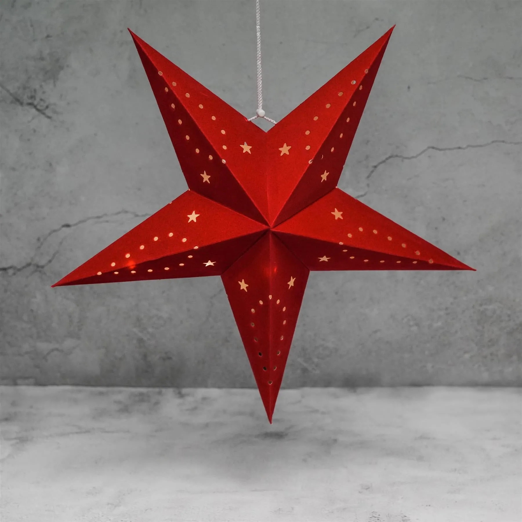 45 cm Red Velvet Star