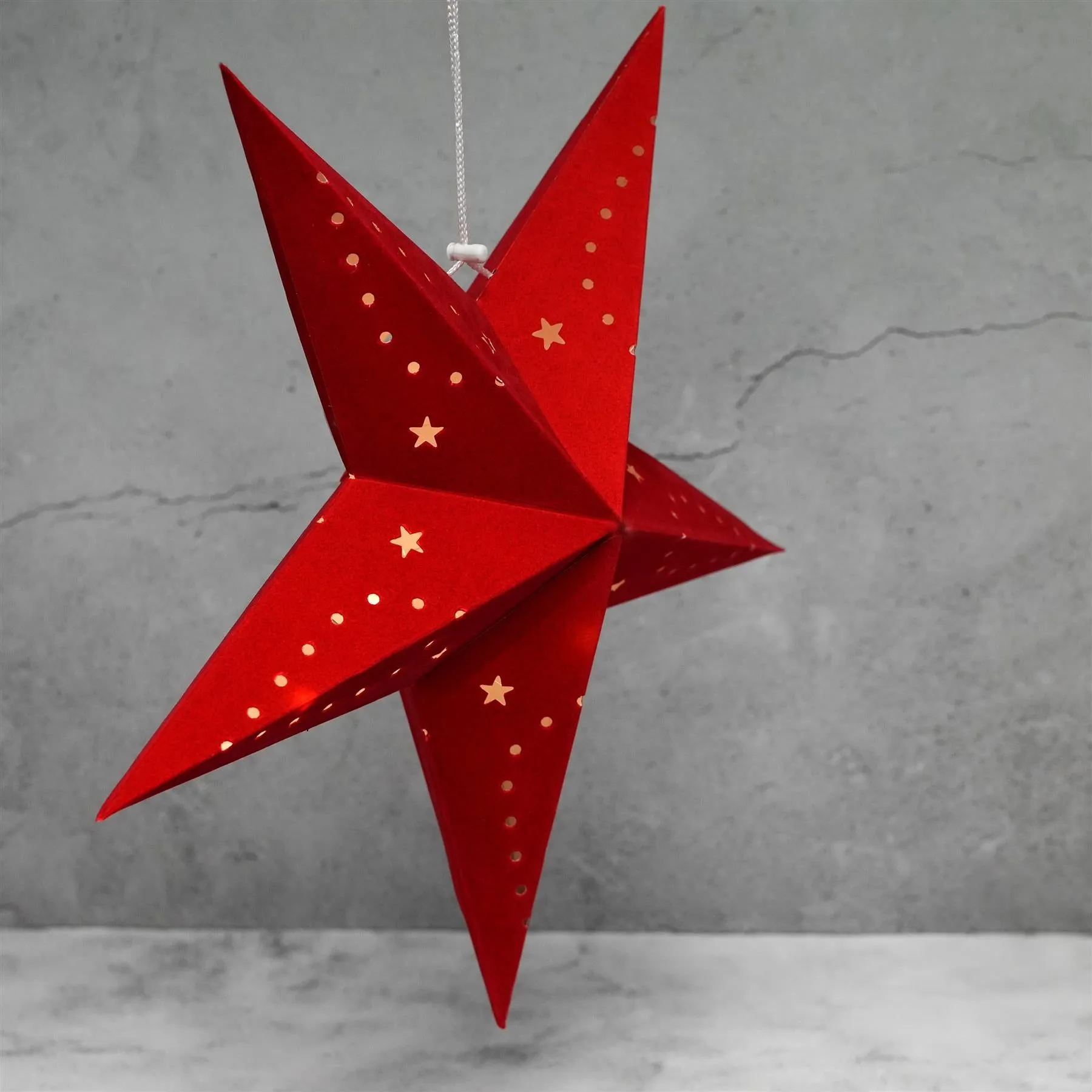 45 cm Red Velvet Star