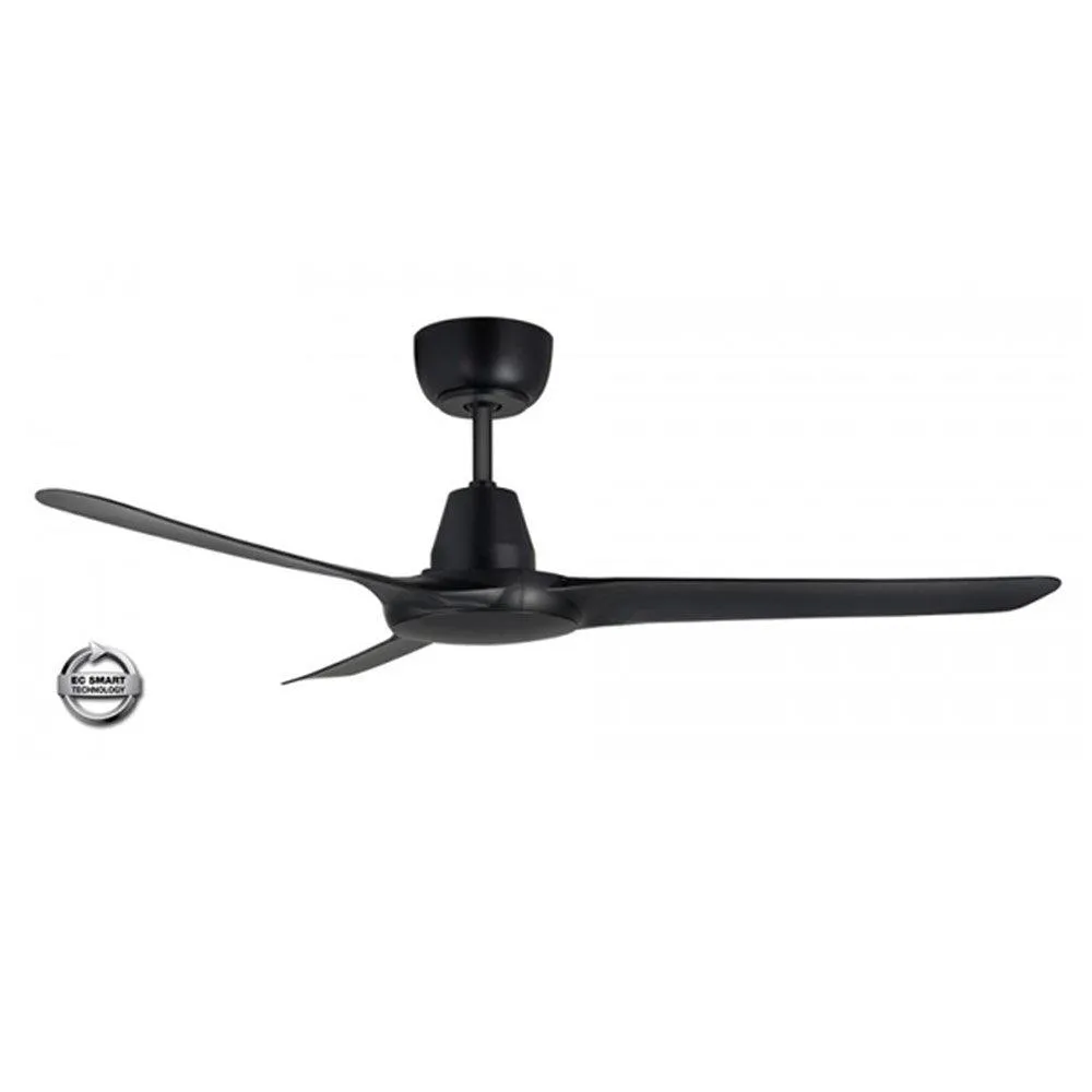 50" Spyda EC Ceiling Fan Matt Black, Satin White SPYEC1253XX Ventair