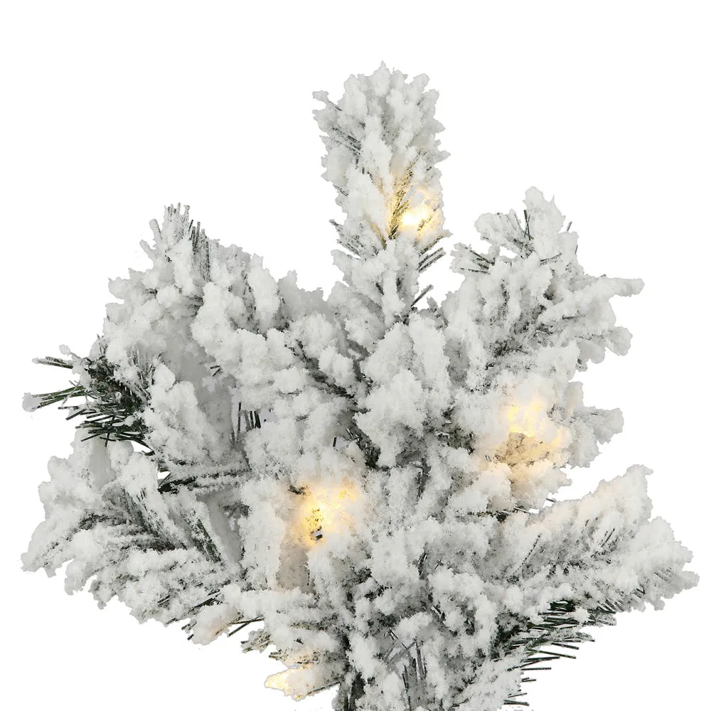 9' Winter Wonderland Tree, Warm White LED Lights