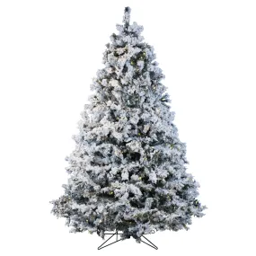 9' Winter Wonderland Tree, Warm White LED Lights