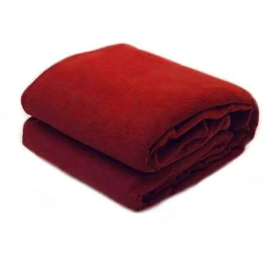 Akin Fleece Single Bed AC Blanket Plain Light Weight for Bedroom & Living Room (60x90) inch Pack of 1 (Red)