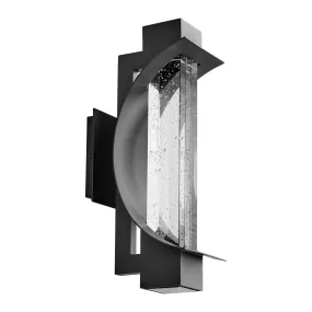 Albedo 14" Outdoor Wall Sconce in Black