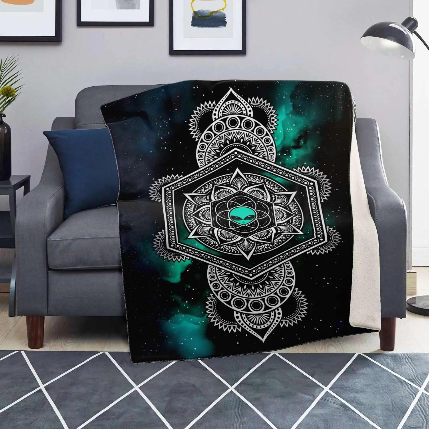 Alien Mandala Blanket