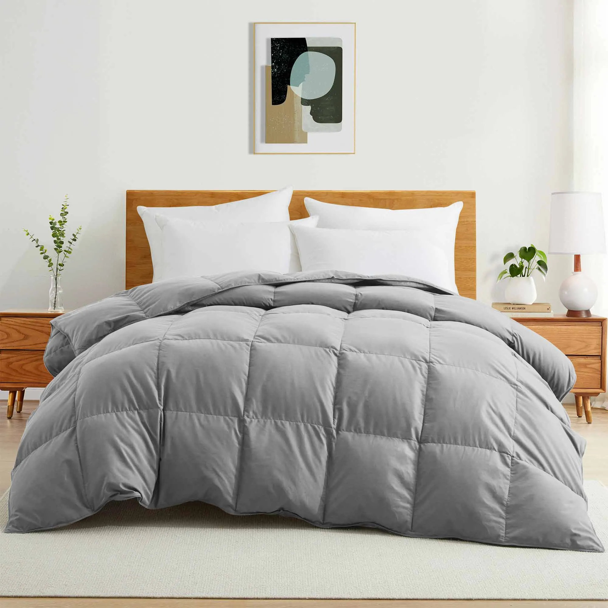 All Seasons Down and Feather Fiber Comforter Ultra Soft Comforter