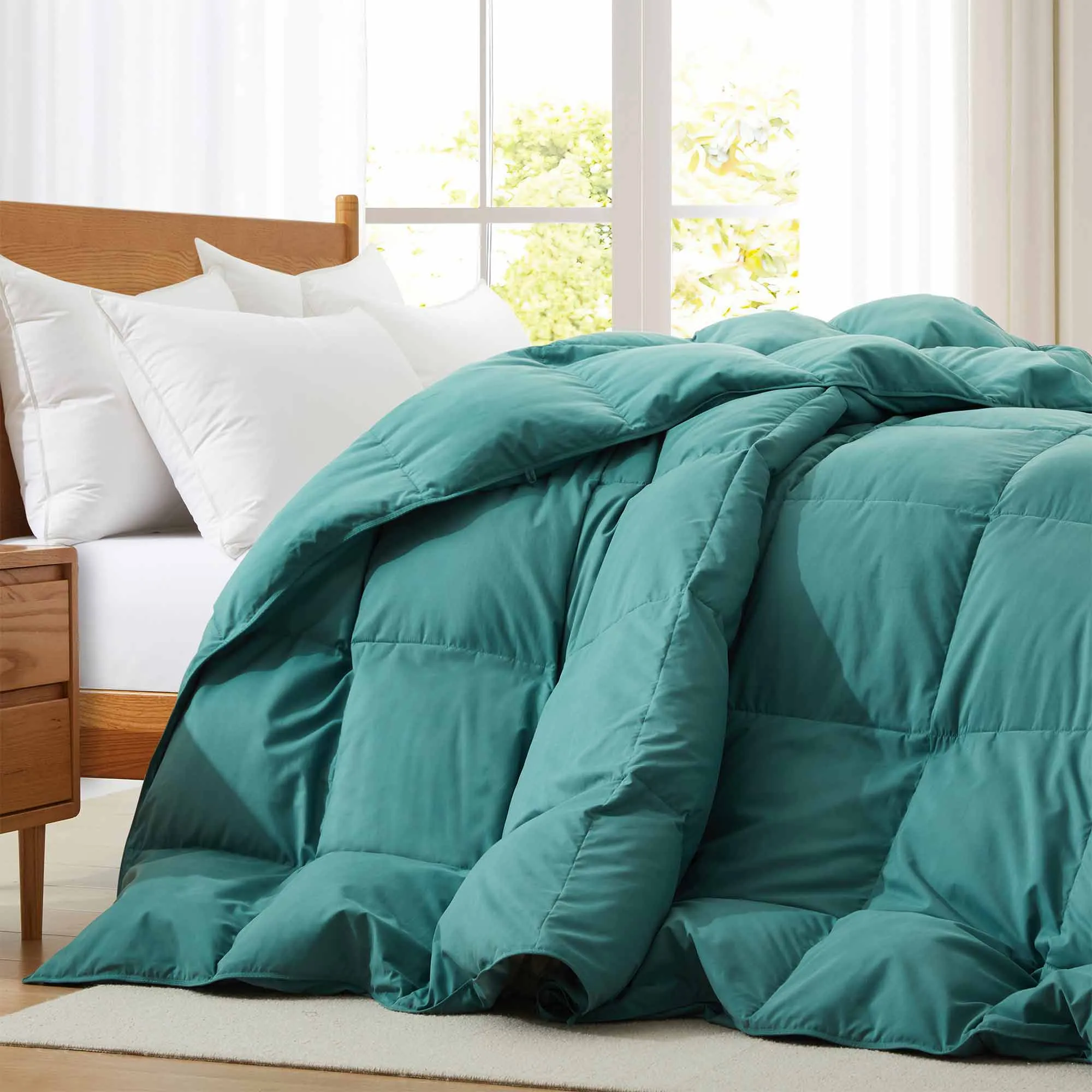 All Seasons Down and Feather Fiber Comforter Ultra Soft Comforter