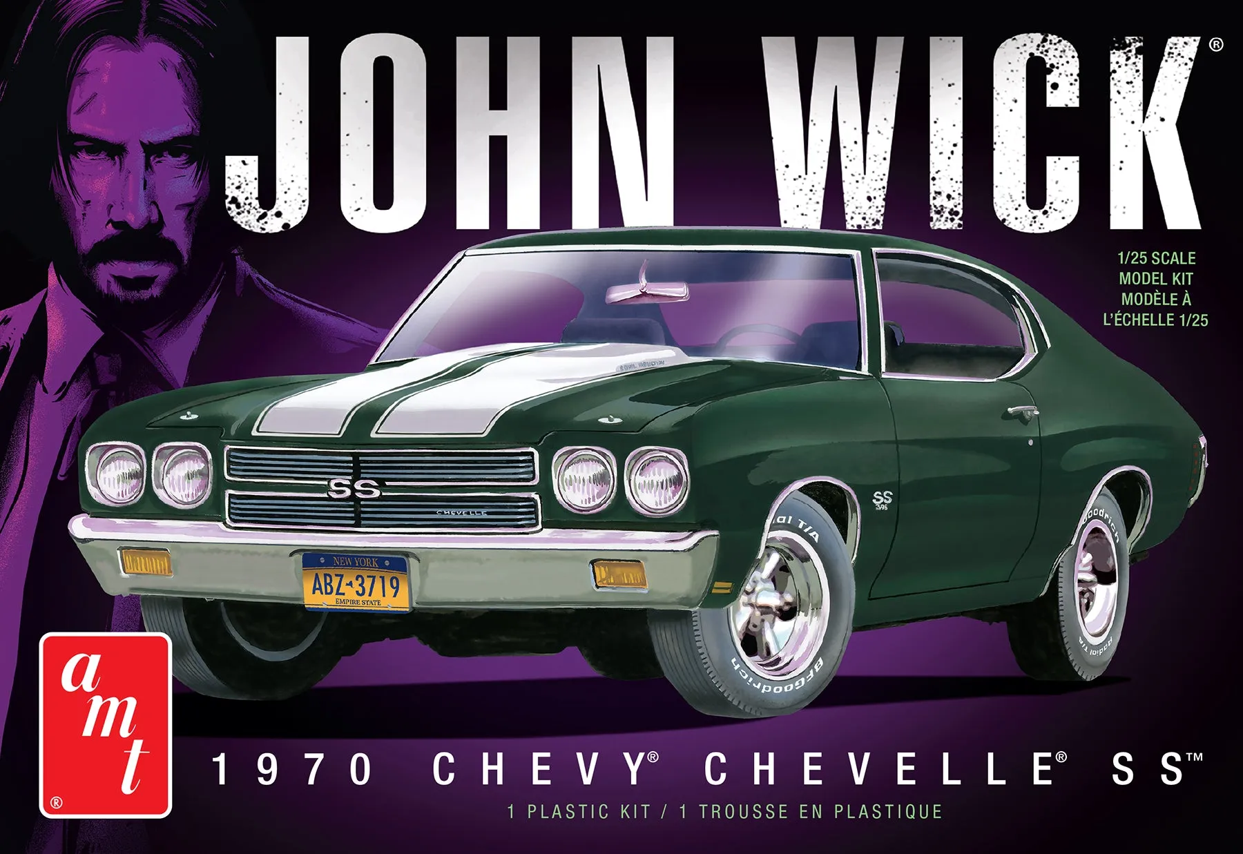 AMT 1970 Chevy Chevelle John Wick 1:25 Scale Model Kit