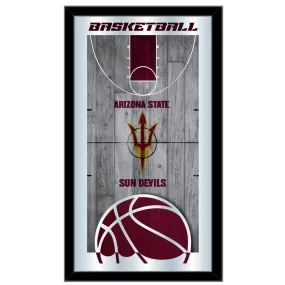 Arizona State Sun Devils HBS Basketball Framed Hang Glass Wall Mirror (26"x15")