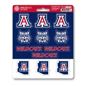 Arizona Wildcats 12 Count Mini Decal Sticker Pack