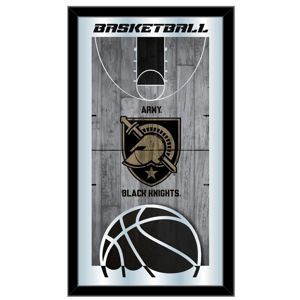 Army Black Knights HBS Basketball Framed Hanging Glass Wall Mirror (26"x15")