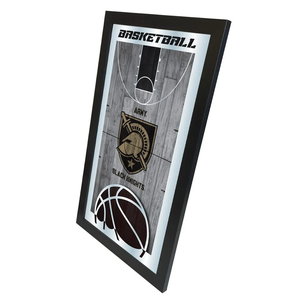 Army Black Knights HBS Basketball Framed Hanging Glass Wall Mirror (26"x15")