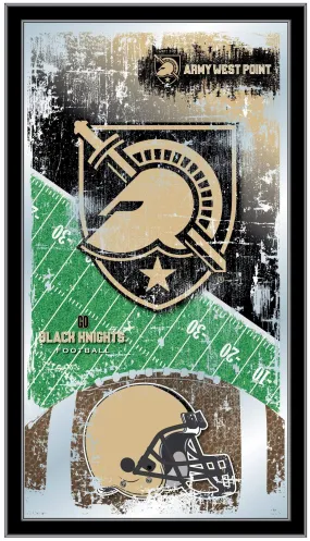 Army Black Knights HBS Football Framed Hanging Glass Wall Mirror (26"x15")