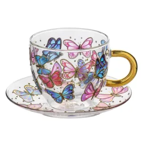 Ashdene Natures Keepers Butterfly Double Wall Tea Cup