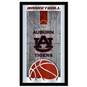 Auburn Tigers HBS Navy Basketball Framed Hanging Glass Wall Mirror (26"x15")