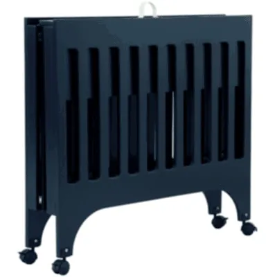 Babyletto Grayson Mini Crib in Navy with Pad