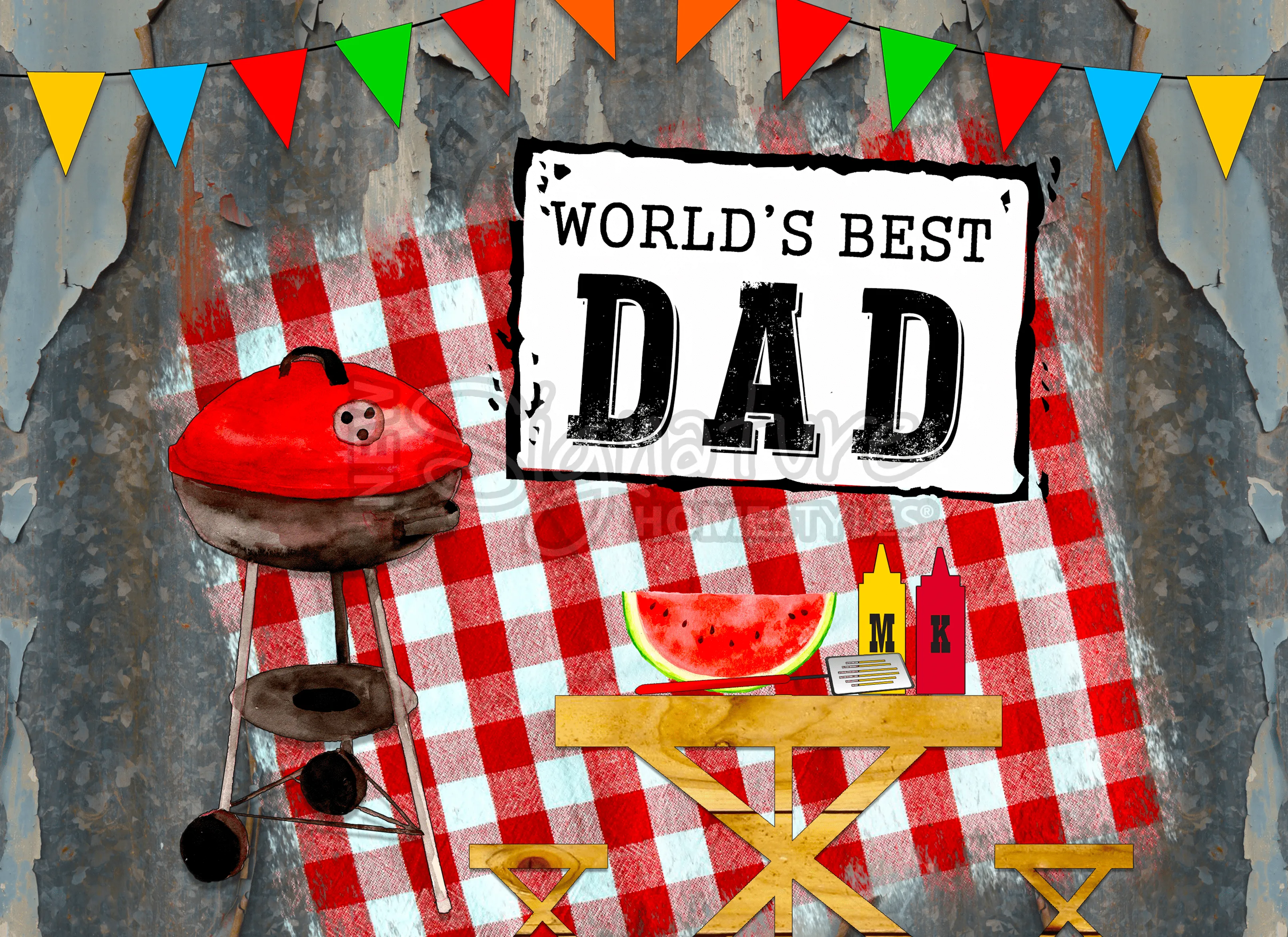 BBQ Dad and Sparkle Glass™ Accent Light Bundle