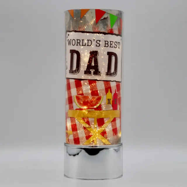 BBQ Dad and Sparkle Glass™ Accent Light Bundle