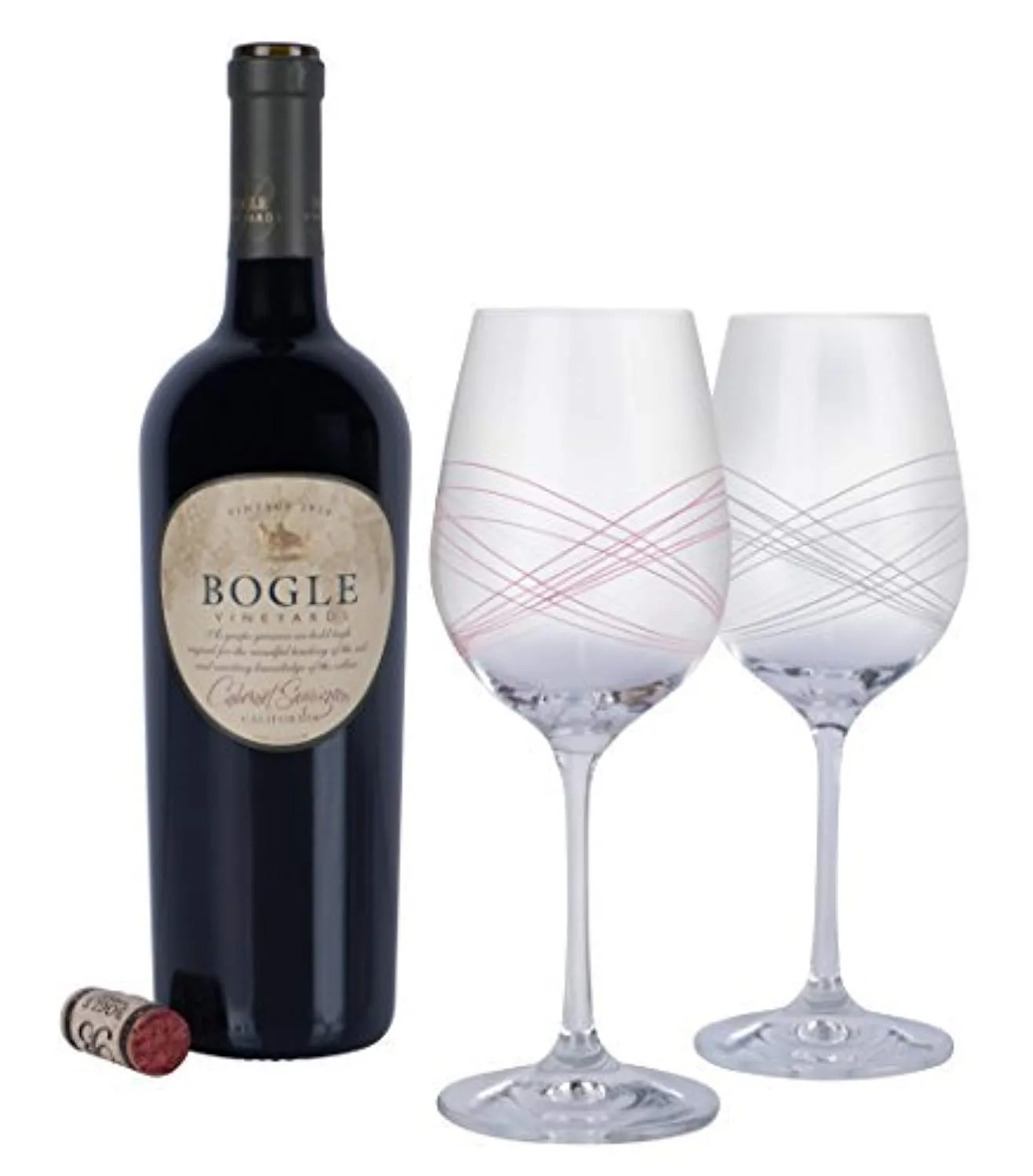 Beautifully Designed Stemmed Wine Glasses- Made from 100% Lead-Free Premium Crystal Glass