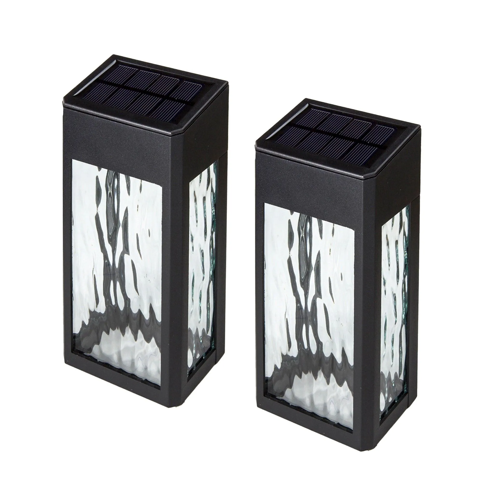 Black Aluminum Lancaster Deck & Wall Light (2 Pack)