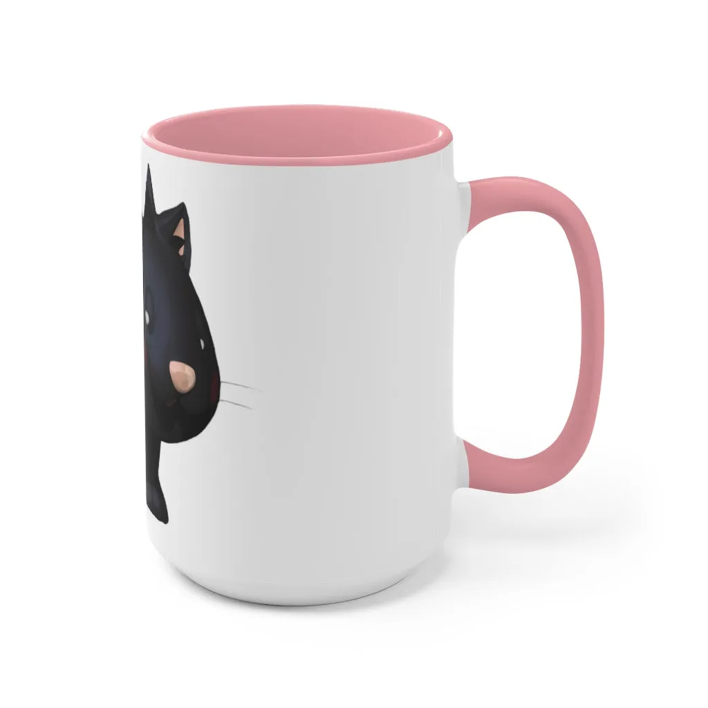 Black Kitty Accent Mug