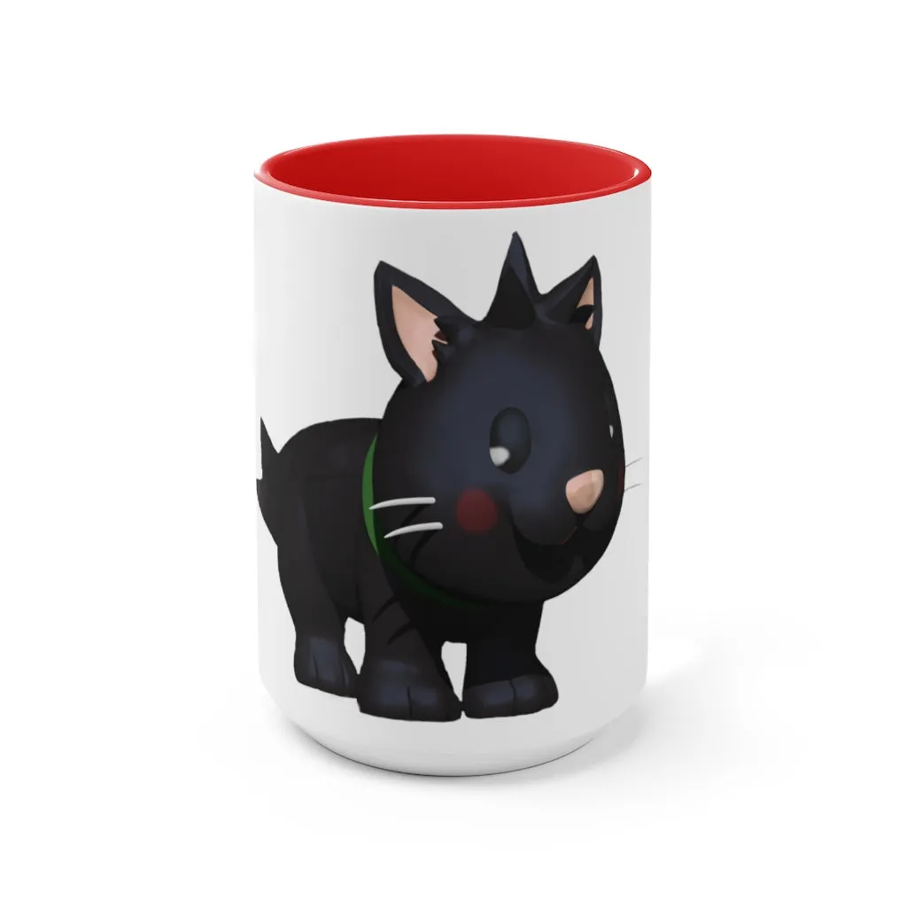 Black Kitty Accent Mug