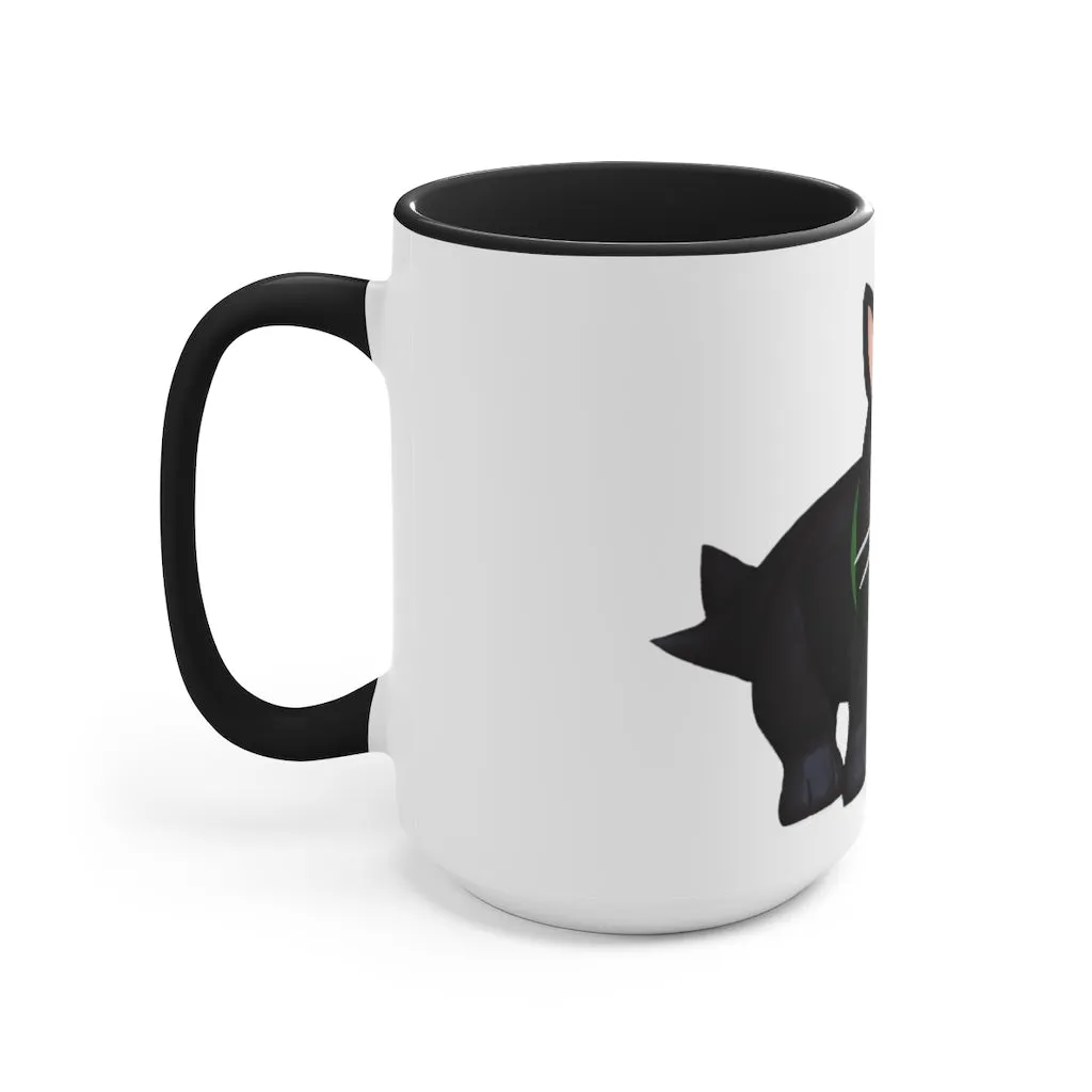 Black Kitty Accent Mug