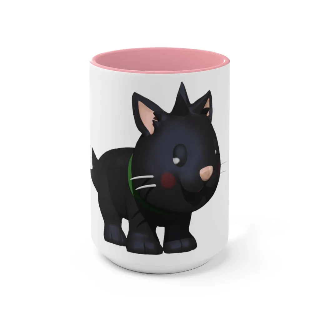 Black Kitty Accent Mug