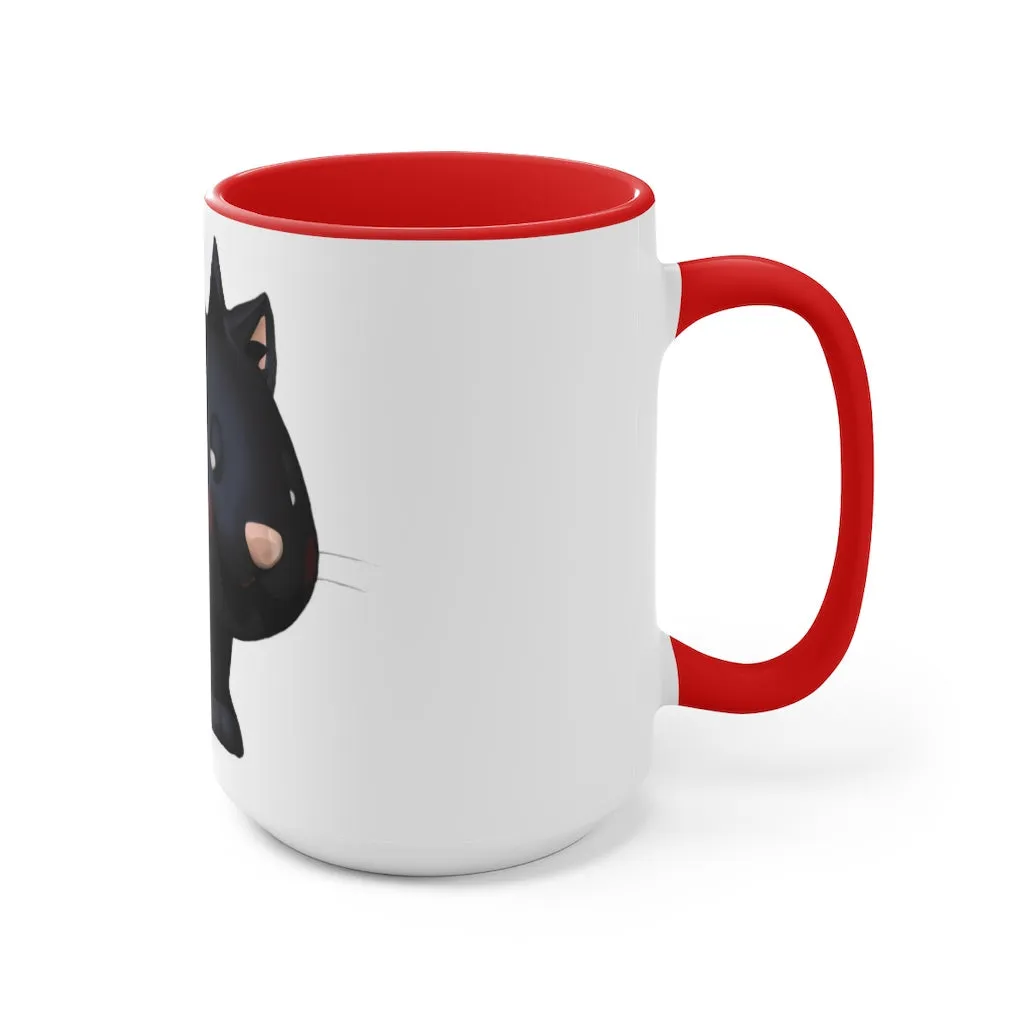 Black Kitty Accent Mug