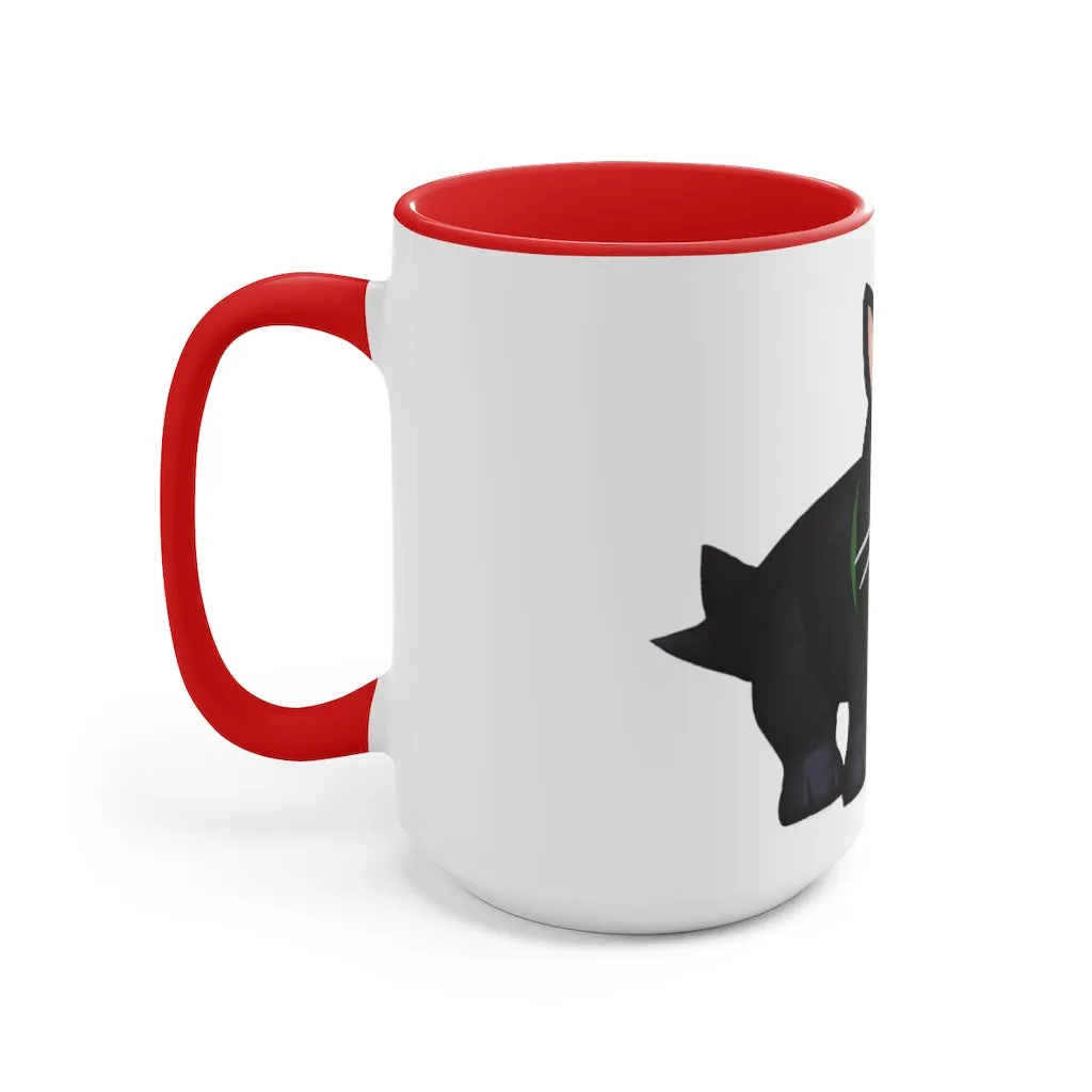 Black Kitty Accent Mug